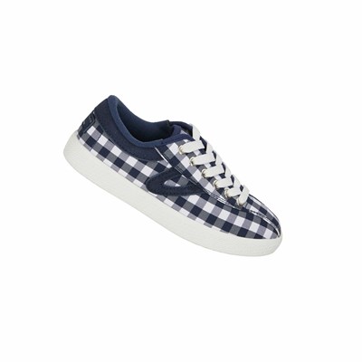 Tretorn Draper James x Nylite Plus Canvas Kids' Sneakers White / Navy | FAW-417562