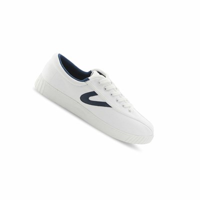 Tretorn Nylite Plus Canvas Men's Sneakers White / Navy | SAM-725413