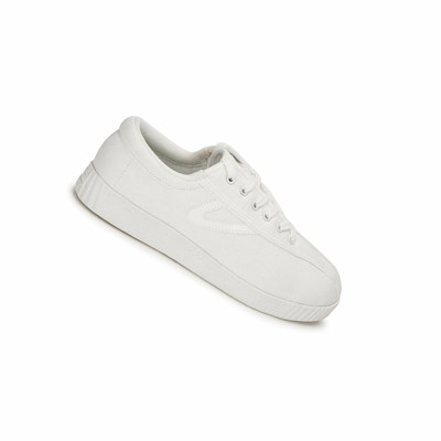 Tretorn Nylite Plus Canvas Women's Sneakers Black / White | IVF-517024