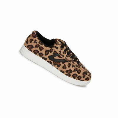 Tretorn Nylite Plus Canvas Women's Sneakers Leopard | QBX-127358