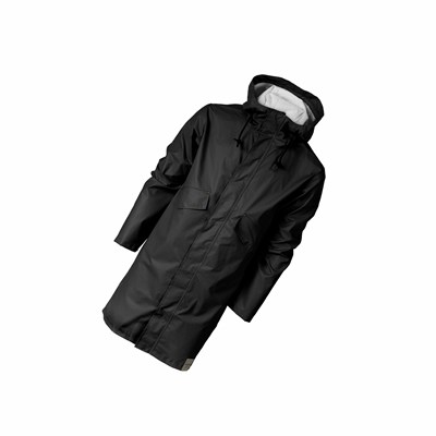 Tretorn PU Parka Men's Rain Jackets Black | ZIY-348075