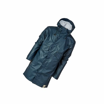 Tretorn PU Parka Men's Rain Jackets Blue | VUQ-046297