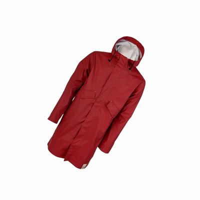Tretorn PU Parka Women's Rain Jackets Red | FPV-739528