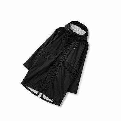 Tretorn Urban PU Parka Men's Rain Jackets Black | XQK-650893